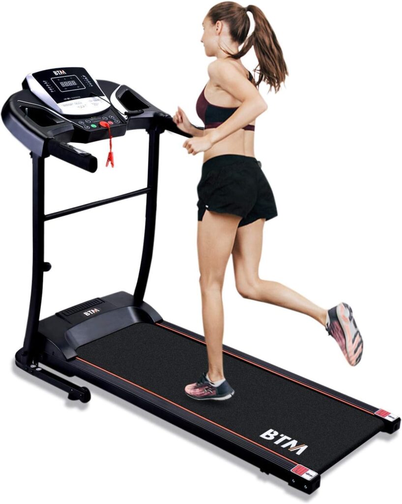 BTM W501 Electric Treadmill Folding │USB  Speakers │12KM/H │Motorized Running Jogging Walking Machine for Home Use │Digital Control │15 Pre-Programs │2 Years Guarantee