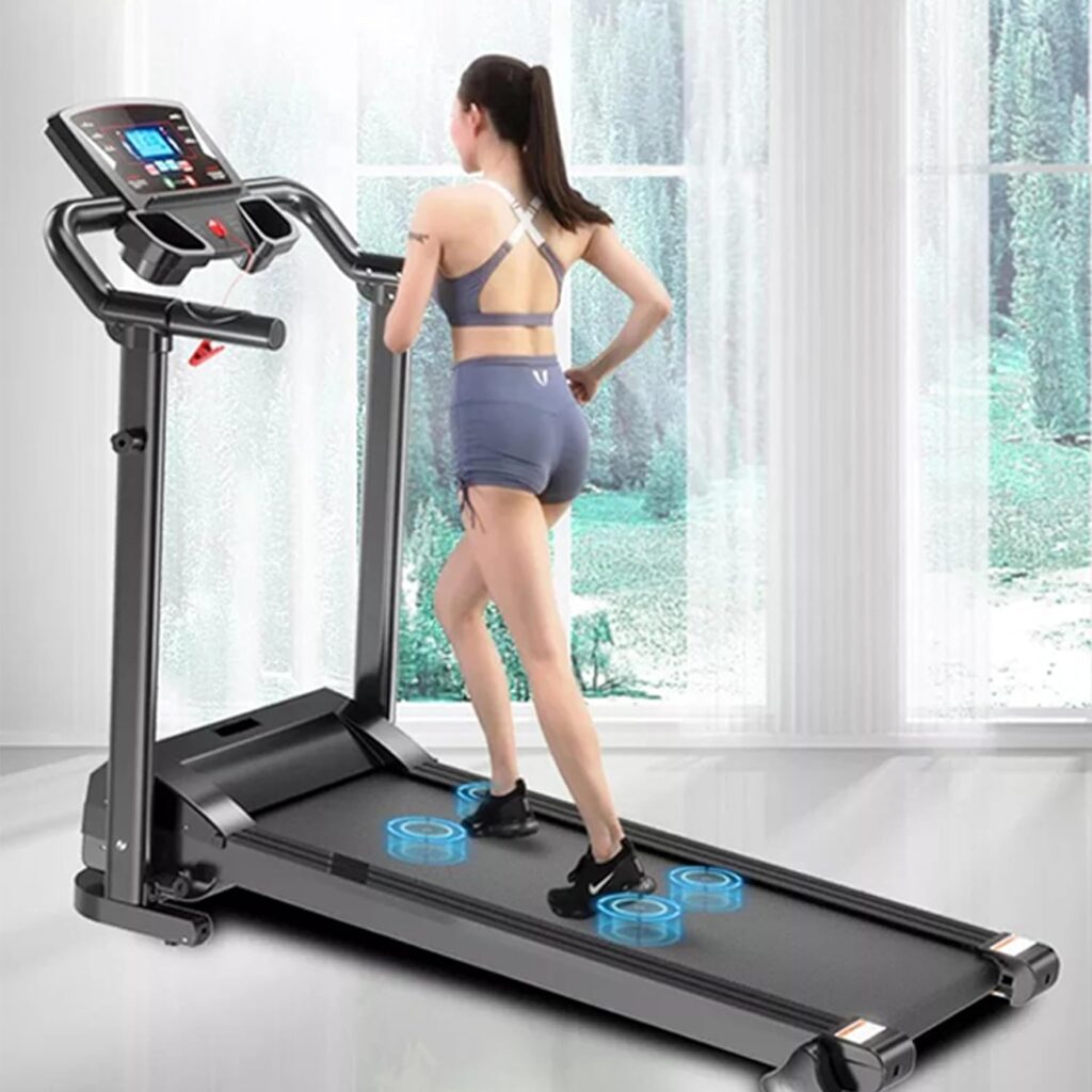 Foldable Treadmill XEO HOME Treadmills for Office Home Indoor Gym Cardio Workout Fitness Heavy Duty Space Saving Folding Best Running Walking  Jogging Machines LCD Water Bottle Holder  Pad Mobile