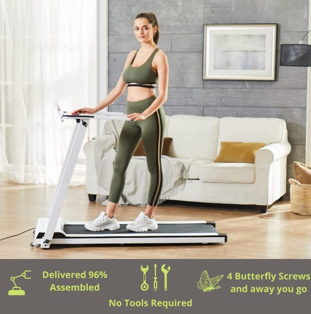 Limepeaks Fitness Foldable Treadmills for Home, Folding Treadmills 12 Pre-installed Programmes and Speeds of 14KM/h Treadmill UK SELLER with Full Seller Support and Aftercare