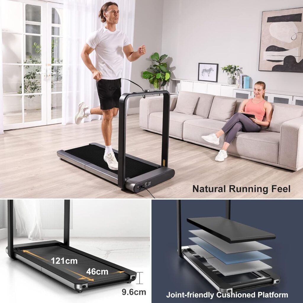 WalkingPad X21 Treadmill 918W Double Folding Treadmill for Home, 1-12km/h with App Control  HD Display, No Assembly Required